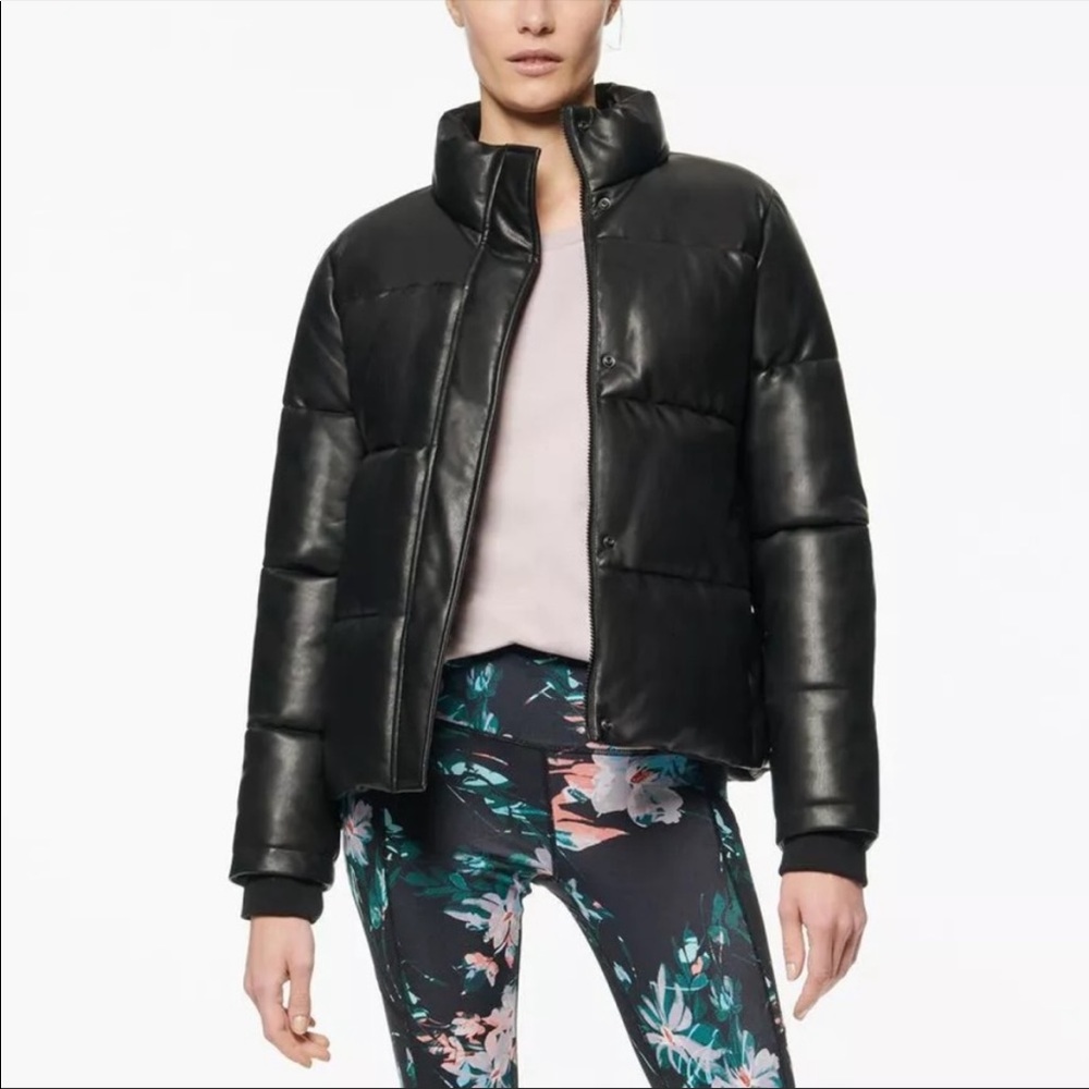 Marc New York Performance cropped Puffer jacket.